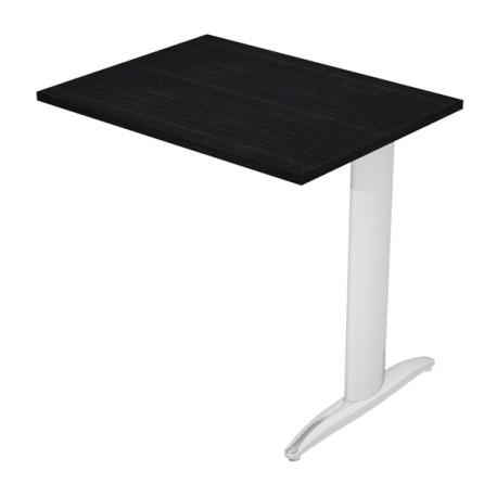 Allungo reversibile dx/sx per scrivanie Easy - 80 x 60 cm - Nero venato/metal cromato