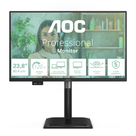 AOC 24P4CV, 60,5 cm (23.8"), 1920 x 1080 Pixel, Full HD, LED, 4 ms, Nero