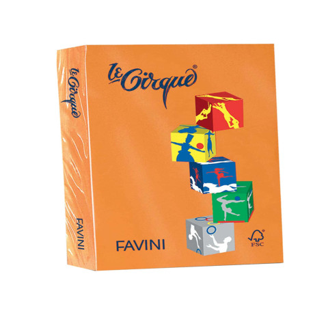 Carta Le Cirque - A4 - 160 gr - arancio 205 - Favini - conf. 250 fogli
