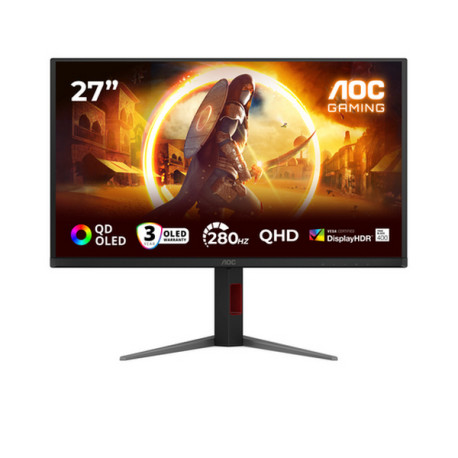 AOC G4 Q27G4ZD, 68,6 cm (27"), 2560 x 1440 Pixel, Quad HD, QD-OLED, 1 ms, Nero, Rosso