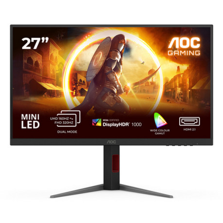 AOC G4 U27G4XM, 68,6 cm (27"), 3840 x 2160 Pixel, 4K Ultra HD, LED, 1 ms, Nero, Rosso