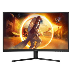 Aoc Monitor 31.5”, Panel resolution 2560x1440, Max Refresh rate 180 Hz, Response time MPRT 0.5 ms, Panel type Fast VA, HDMI HDM
