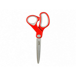 Forbici Comfort - 20 cm - impugnatura asimmetrica - lama in acciaio - rosso - Scotch