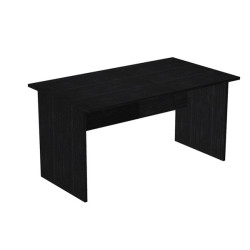 Scrivania Easy - lineare - 140 x 80 x 72 cm - nero venato