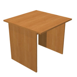 Scrivania Easy - lineare - 80 x 80 x 72 cm - noce chiaro