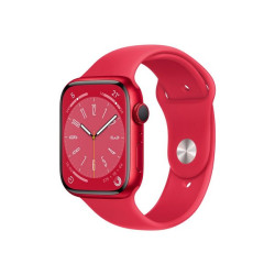 Apple Watch Series 8 (GPS) - (PRODUCT) RED - 45 mm - alluminio rosso - smartwatch con fascia sportiva - fluoroelastomero - ross
