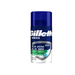 Gel da barba Gillette series - pelli sensibili - 75 ml (da viaggio) - Gillette