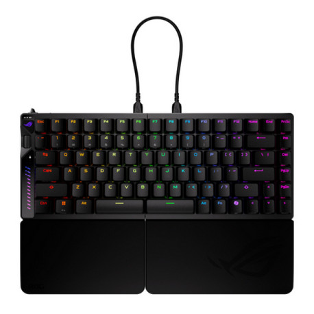 ASUS ROG Falcata, 75%, Con cavo e senza cavo, USB + RF Wireless + Bluetooth, Magnetic-mechanical key switch, LED RGB, Nero