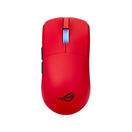 ASUS ROG Harpe II Ace RED, Mano destra, Ottico, RF Wireless + Bluetooth + USB Type-A, 42000 DPI, Rosso