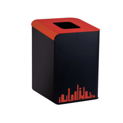 Gettacarte Rubik Evo - per raccolta differenziata - 80 L - rosso - Medial