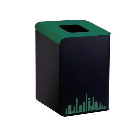 Gettacarte Rubik Evo - per raccolta differenziata - 80 L - verde - Medial