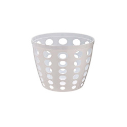 Gettacarte traforato - diametro 28 cm - altezza 27 cm - 12 L - bianco - Medial
