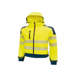 Giacca alta visibilità Softshell Miky - taglia L - giallo fluo - U-Power