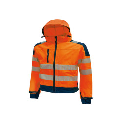Giacca alta visibilità Softshell Miky - taglia XL - arancio fluo - U-Power