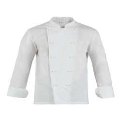 Giacca cuoco Adriano - da uomo - manica lunga - taglia XL - bianco - Giblor's