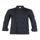 Giacca cuoco Adriano - da uomo - manica lunga - taglia XL - nero - Giblor's