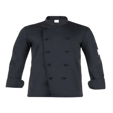 Giacca cuoco Adriano - da uomo - manica lunga - taglia XL - nero - Giblor's