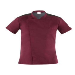 Giacca cuoco Thiago - da uomo - manica corta - taglia M - bordeaux - Giblor's