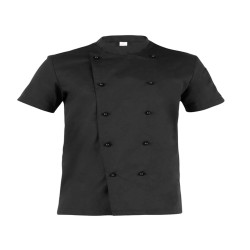 Giacca cuoco Tommaso - da uomo - manica corta - taglia L - nero - Giblor's