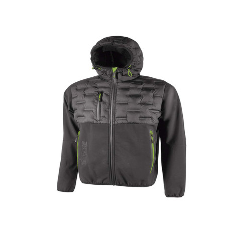 Giacca ibrida Spock- idrorepellente - taglia M - grigio/verde - U-Power