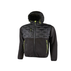 Giacca ibrida Spock- idrorepellente - taglia XL - nero/giallo - U-Power