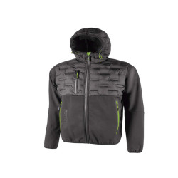 Giacca ibrida Spock- idrorepellente - taglia XXL - grigio/verde - U-Power