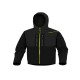 Giacca Softshell Horten - tessuto Softshell/poliestere/elastan - con cappuccio - taglia L - nero/giallo - Deltaplus