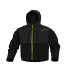 Giacca Softshell Horten - tessuto Softshell/poliestere/elastan - con cappuccio - taglia M - nero/giallo - Deltaplus