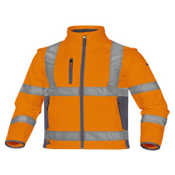 Giacca Softshell Moonlight 2 alta visibilità - poliestere - taglia XXL - arancio fluo - Deltaplus