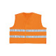 Gilet alta visibilità GILP2 - poliestere - taglia L - arancio fluo - Deltaplus
