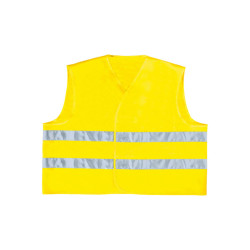 Gilet alta visibilità GILP2 - poliestere - taglia L - giallo fluo - Deltaplus