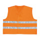 Gilet alta visibilità GILP2 - poliestere - taglia XXL - arancio fluo - Deltaplus
