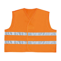 Gilet alta visibilità GILP2 - poliestere - taglia XXL - arancio fluo - Deltaplus