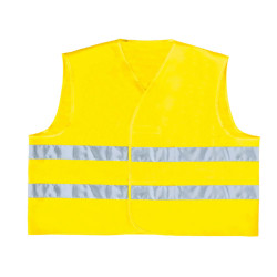 Gilet alta visibilità GILP2 - poliestere - taglia XXL - giallo fluo - Deltaplus