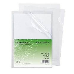Cartellina a L Top - buccia - 22 x 30 cm - trasparente - Starline - conf. 50 pezzi