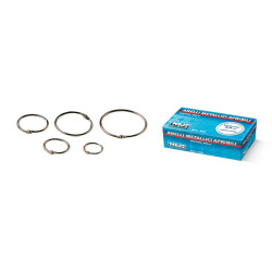 Anelli metallici - 5,2 cm - per rilegatura - Lebez - conf. 50 pezzi