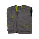 Gilet da lavoro PanostyleR M6GIL - sargia/poliestere/cotone - taglia L - grigio/verde - Deltaplus