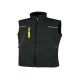 Gilet da lavoro Saturn - nero/giallo - taglia XXL - U-Power