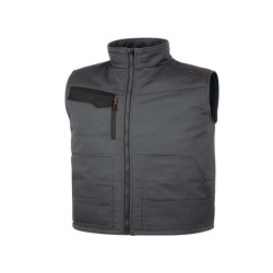 Gilet Stockton3 - multitasche - taglia XL - grigio/arancio - Deltaplus