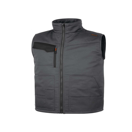 Gilet Stockton3 - multitasche - taglia XL - grigio/arancio - Deltaplus