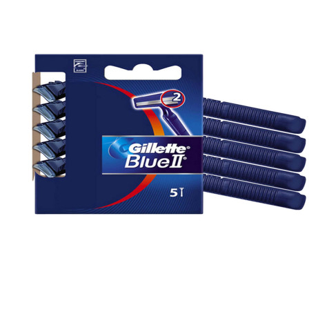 Gillette Blue II Standard - Gillette - kit 5 rasoi 2 lame usa & getta
