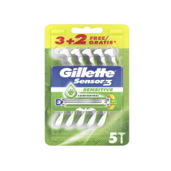 Gillette Sensor 3 Sensitive - confezione usa&getta 3 + 2 pezzi