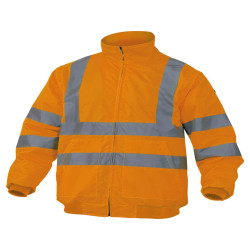 Giubbotto alta visibilità Reno HV - poliestere/poliuretano - taglia XL - arancio fluo - Deltaplus