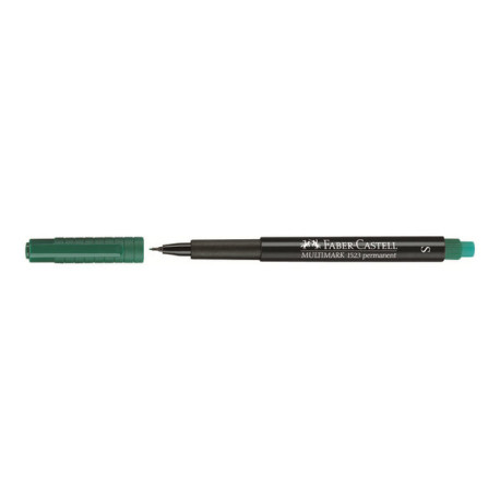 Faber-Castell MULTIMARK 1523 - Marcatore - permanente - verde - 0.4 mm - superfine - con gomma