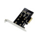 Conceptronic EMRICK04B, PCIe, M.2, PCIe 3.0, Passivo, Cina, JMB585