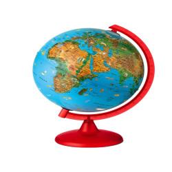 Globo geografico illuminato Zoo Globe - diametro 26 cm - Tecnodidattica