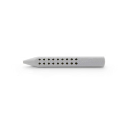 Gomma a forma di matita Grip 2001 - 90x15x15mm - grigia - Faber-Castell