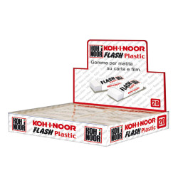 Gomma Flash - in vinile - bianco - Koh.I.Noor - conf. 20 pezzi