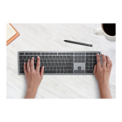 Dell Multi-Device KB700 - Tastiera - senza fili - 2.4 GHz, Bluetooth 5.0 - QWERTY - italiana - grigi