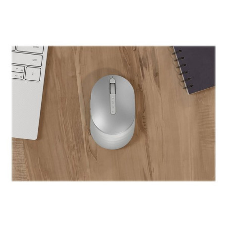 Dell Premier MS7421W - Mouse - ottica - 7 pulsanti - senza fili - 2.4 GHz, Bluetooth 5.0 - argento p